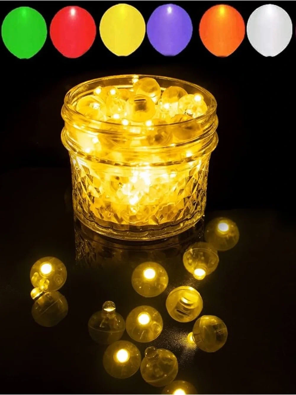 Warm White LED Party Light Bulb Chips - Decorative Home Party Supplies
